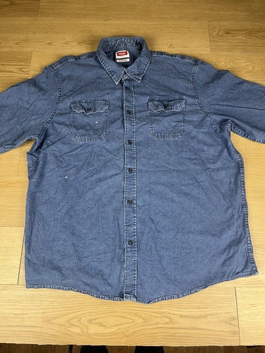 Wrangler denim shirt blue - wrangler,
