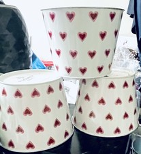 Set of 3 Metal Flowers Pots By