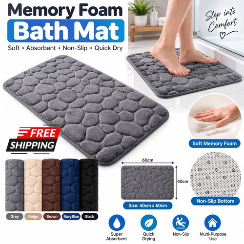 Memory foam bath mat - mat, 40x60cm