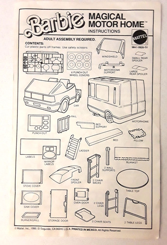 Barbie magical motor home - motor,