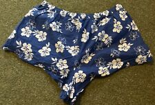 Woman’s HOLLISTER GILLY HICKS Sleep Shorts Boxers Size M Blue Floral Nightwear