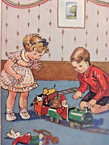 Vtg children playing - vtg,