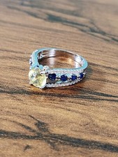 Yellow Sapphire ring with