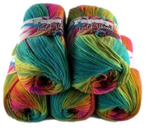 Rainbow wool pack 100g - x,