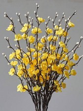 4pcs Artificial Flowers Yellow
