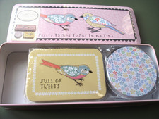 Pretty Storage tins set of 3