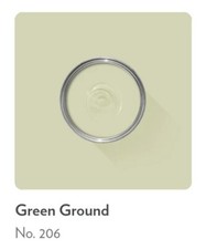 FARROW & BALL PAINT  SAMPLE 10ML - GREEN GROUND # 206  ESTATE EMULSION 