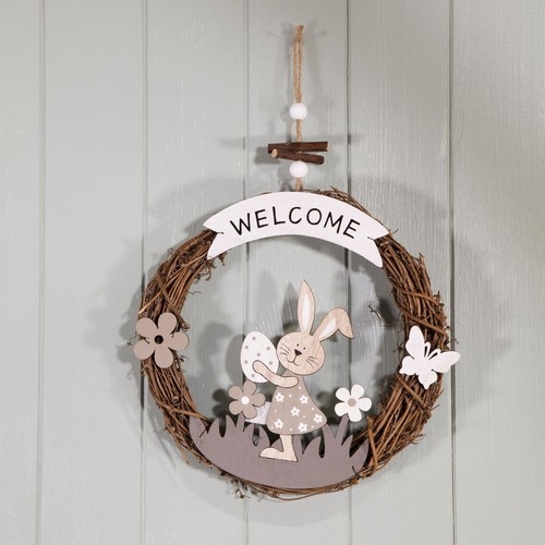Door wreath easter - door,
