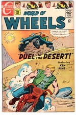 World of Wheels 21 1968 Charlton Silver Age Hot Rod Comic DUNE BUGGY Motorcycle