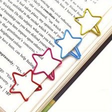 30 Star-Shaped Paper Clips
