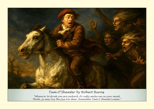 Art print tam shanter - a4, "tam