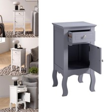 White/Grey Side Lamp Table