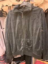 women's charcoal velour jacket
