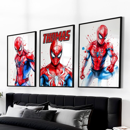 Personalised spiderman name - personalised,