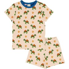 Maxomorra ~ Turtle organic short sleeve pyjamas | Various Ages 3 4 5 6 7 8 9 10