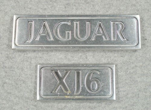 Jaguar xj6 metal emblem - xj6, pair