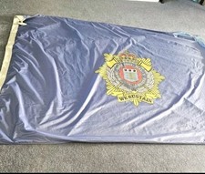 very large original British Army Royal Logistics Corp Flag, 47 x 66 inches, 