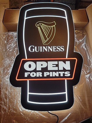 Guinness beer pint - glass, open