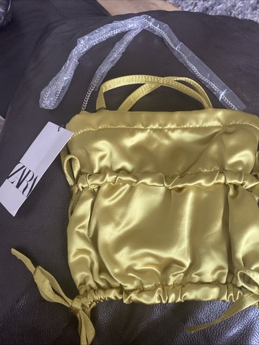 Zara satin bag with - zara,