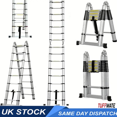 Telescopic ladder double - 3.8m,