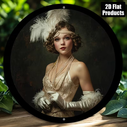 1920s art deco flapper lady - 1920s,
