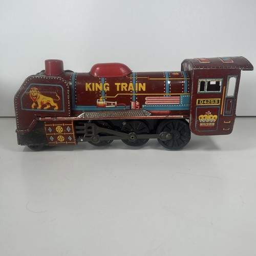 Vintage tin plate - plate, train