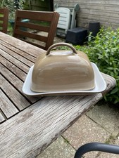 Denby Viceroy - Lidded Butter Dish - Caramel Brown - Beautiful Condition