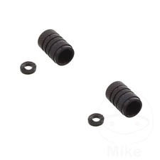 Valve Cap Set Aluminium Black