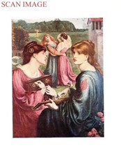 ROSETTI Print 1910 'The Bower