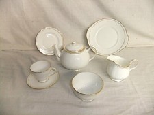 Duchess Ascot Fine Bone China England - gilded rim classic tableware - 7D6C #