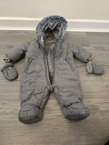 Grey snow suit lined - grey,
