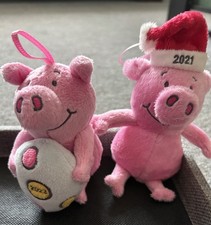 M&S Percy Pig Set of 2 collectable soft plush hanging toys(WCR)