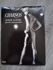 CHARNOS SHEER LUSTRE TIGHTS. NAVY. SMALL. NEW. POST UK ONLY.