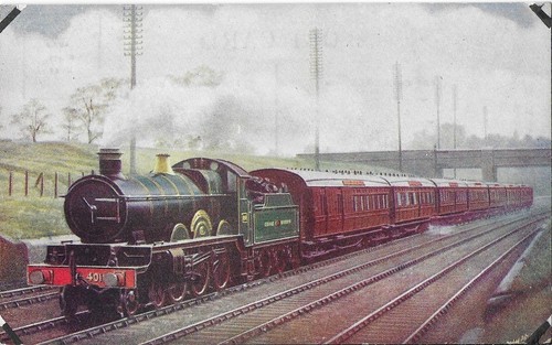 Vintage railway postcard gwr - vintage,