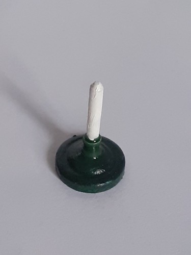 Dolls house white candle - 1:12,