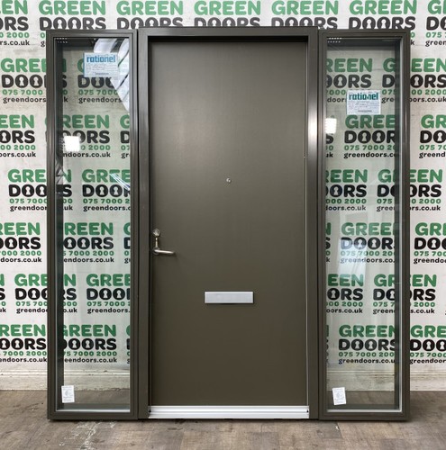 Front door with sidelights - door,
