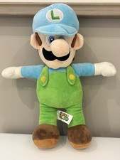 Super Mario ICE LUIGI 14” Large Plush Nintendo Super Mario Bros By Good Stuff