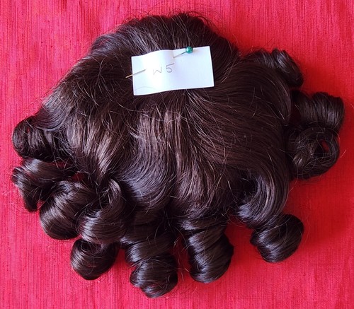 Dark brown ringlet doll - w5,