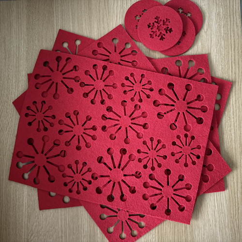 Place setting christmas - place,