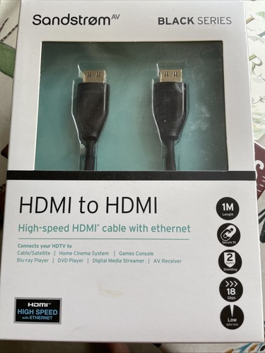 Sandstrom black series hdmi - sandstrom,