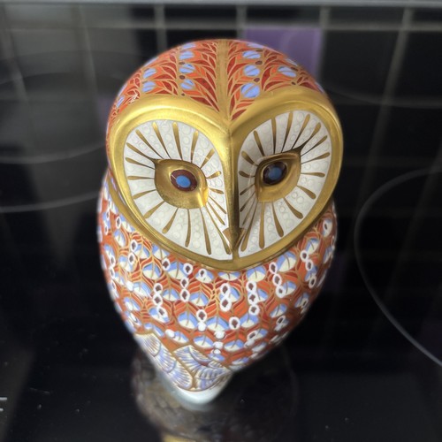Royal crown derby barn owl - crown,