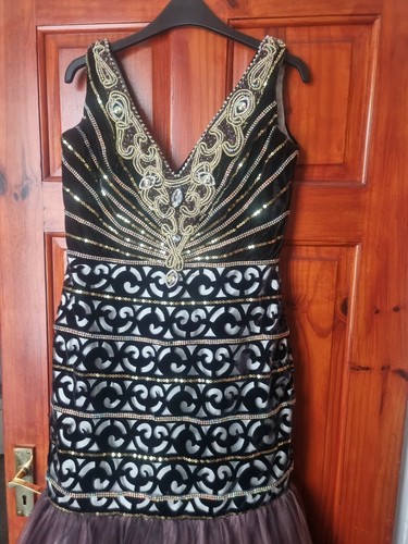Velvet fishtail dress - dress,
