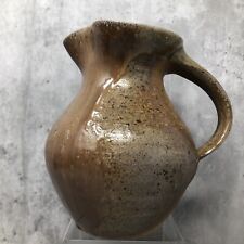 Svend Bayer Salt Glazed, Wood Fired Studio Pottery Milk Jug 15cm Tall #2144