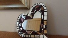 MIRROR MOSAIC HEART ‘COTFIELD MIRRORS’GATESHEAD, VGC HAND MADE BESPOKE,