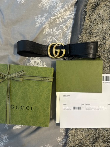 Gucci marmont wide belt - gg,