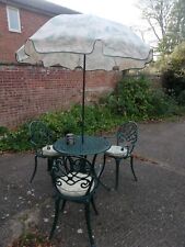 Aluminium garden furniture set used