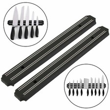 Strong Magnetic Knife Rack Holder Kitchen Utensil Storage Bar Strip Wall Mounted