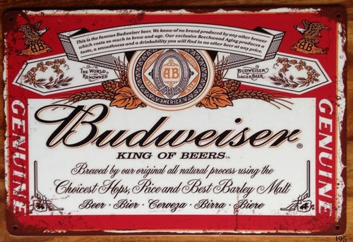 Budweiser beer advert vintage - budweiser,