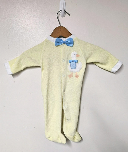 Vtg yellow duck - baby, sleeper