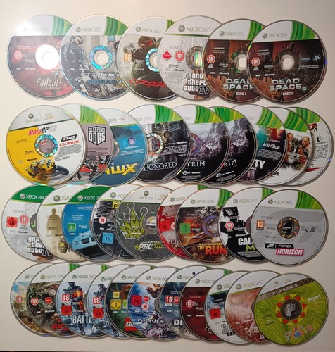 Microsoft xbox 360 games disc - games,